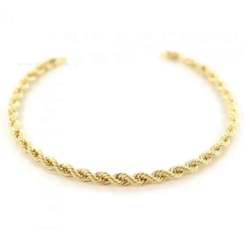 cappagli gioielli bracciale maglia fune in oro giallo 19 cm - oreficeria aretina