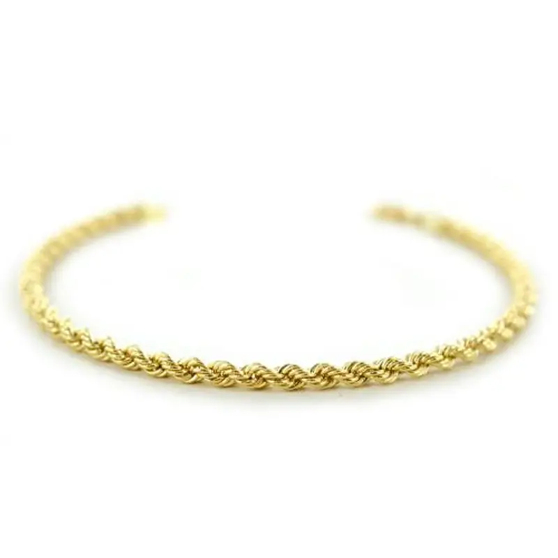 cappagli gioielli bracciale maglia fune in oro giallo - oreficeria aretina