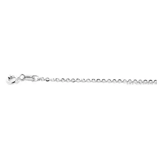 catena da donna a maglia diamantata 40 cm in oro bianco sottile