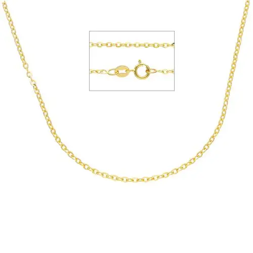 cappagli gioielli catena da donna a maglia diamantata 45 cm in oro giallo media