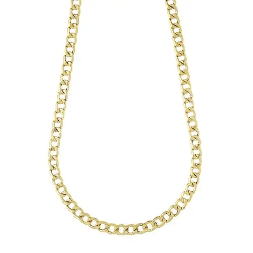 cappagli gioielli collana catena da uomo groumette leggera oro giallo 60 cm large