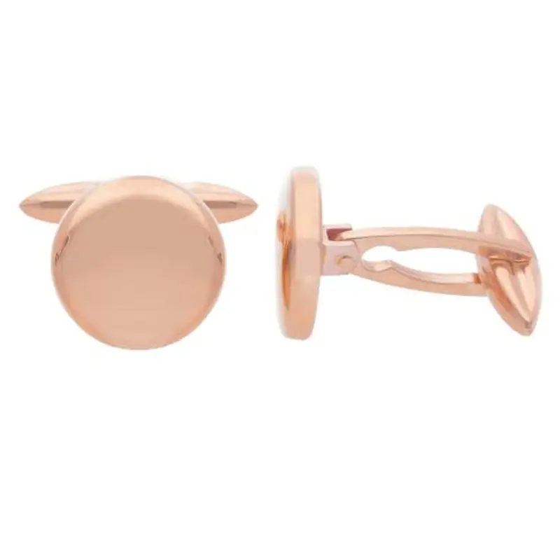 cappagli gioielli gemelli in oro rosa - gemelli classici da uomo in oro