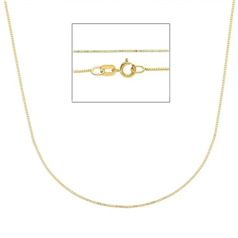 cappagli gioielli girocollo catena veneziana sottile da donna in oro giallo 40 cm