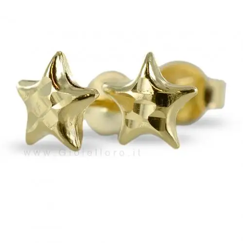 cappagli gioielli orecchini stella in oro giallo