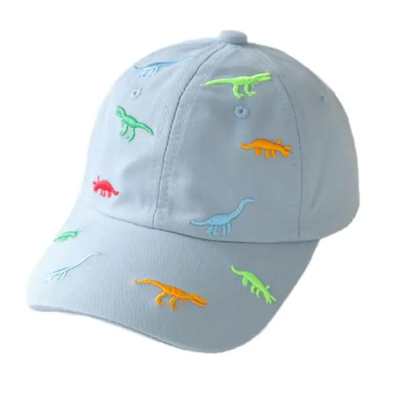 HERUAI Cappellino Baseball Estivo Bambini Dinosauro Cotone Blu