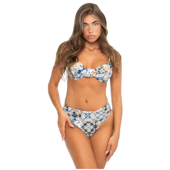 Bikini Ferretto Caramella Bianco Donna