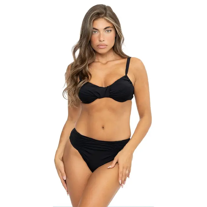 Bikini Ferretto Caramella Nero Donna