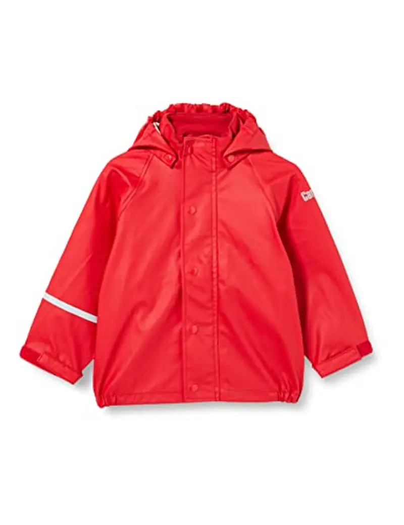 CareTec Rain Jacket-PU w/o Fleece Giacca Impermeabile, Red (402), 98 Bambine e Ragazze