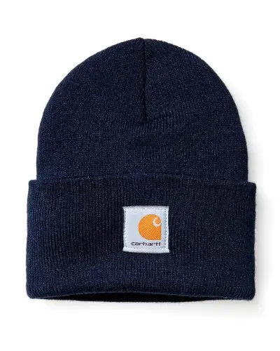 Carhartt Berretto Beanie in acrilico, Blu Navy