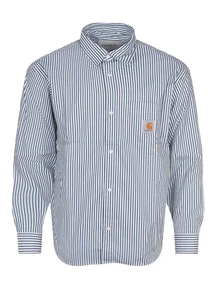 Carhartt Camicia In Cotone Azzurro