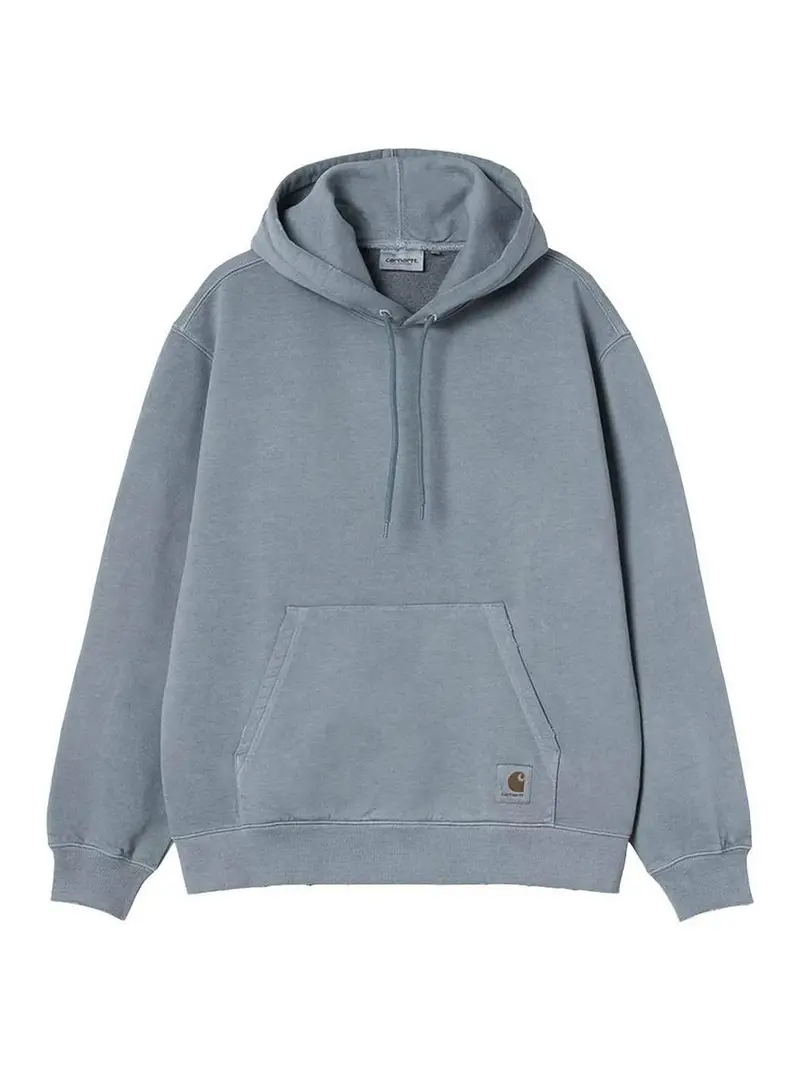 Carhartt Felpa con cappuccio in cotone con logo Blu