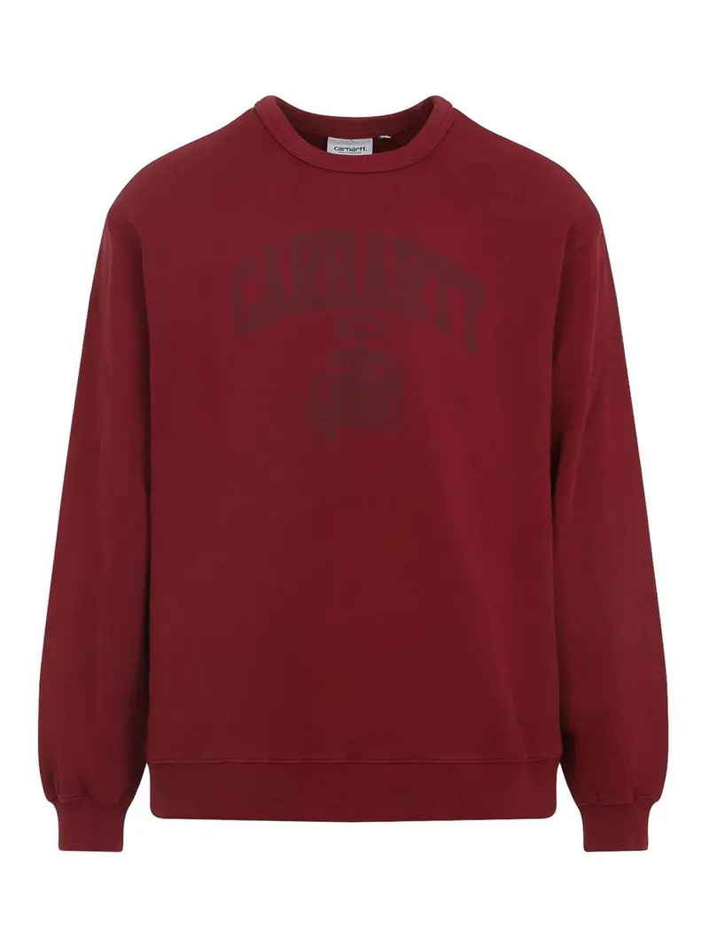 Carhartt Felpa sbiadita del corpo dello stagno Rosso