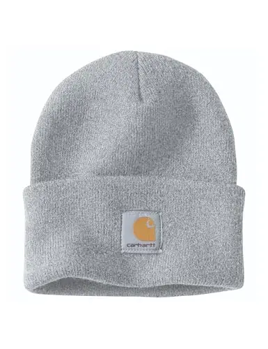 Carhartt Knit Cuffed Beanie, Cappello Unisex - Adulto, Grigio (Heather)