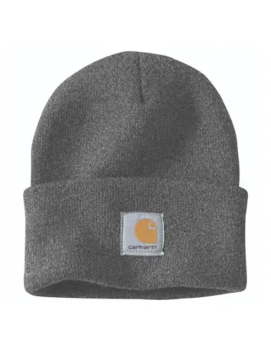 Carhartt Knit Cuffed Beanie, Cappello Unisex - Adulto, Nero (Fumo Heather)