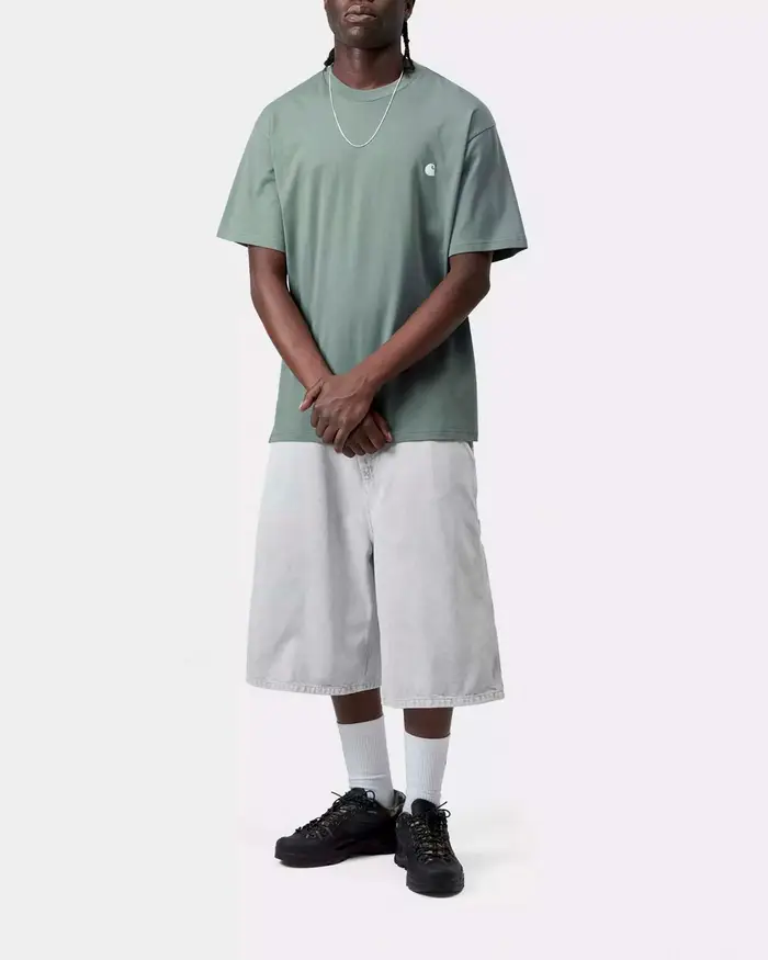 T-shirt verde salvia mezza manica Madison Carhartt loose-fit in leggero jersey di cotone