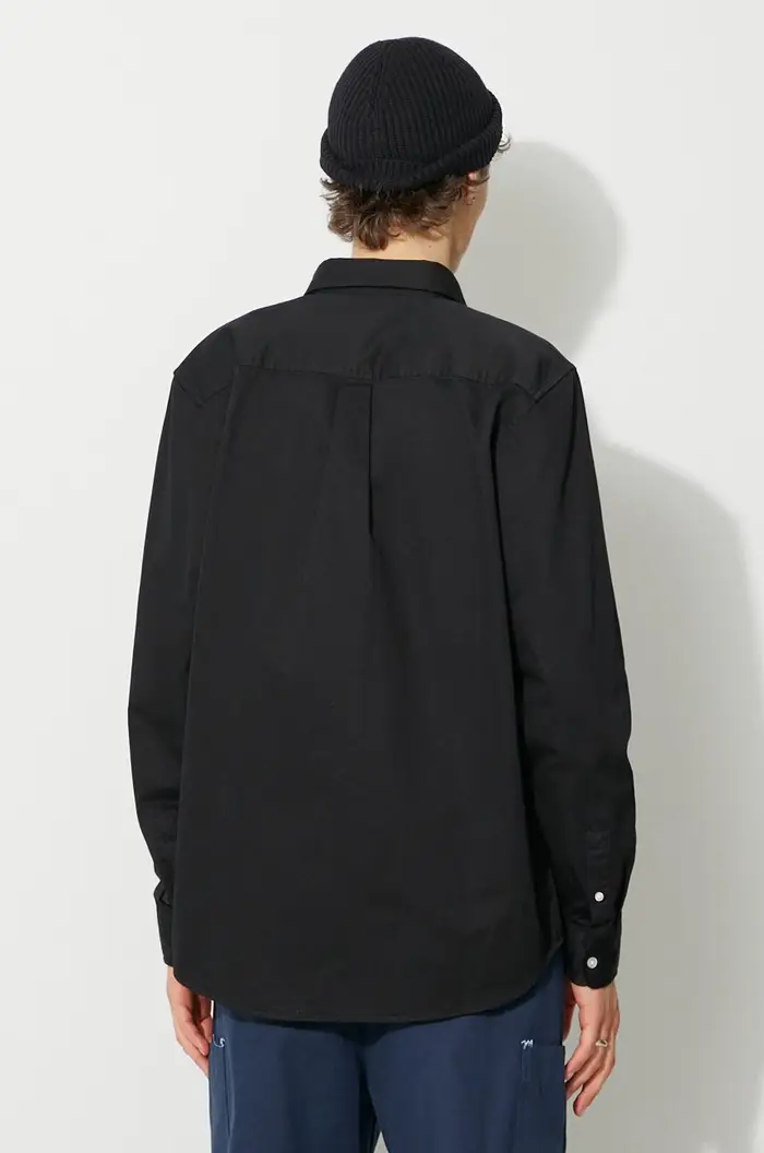 camicia in cotone Madison Shirt Nero miniatura 3