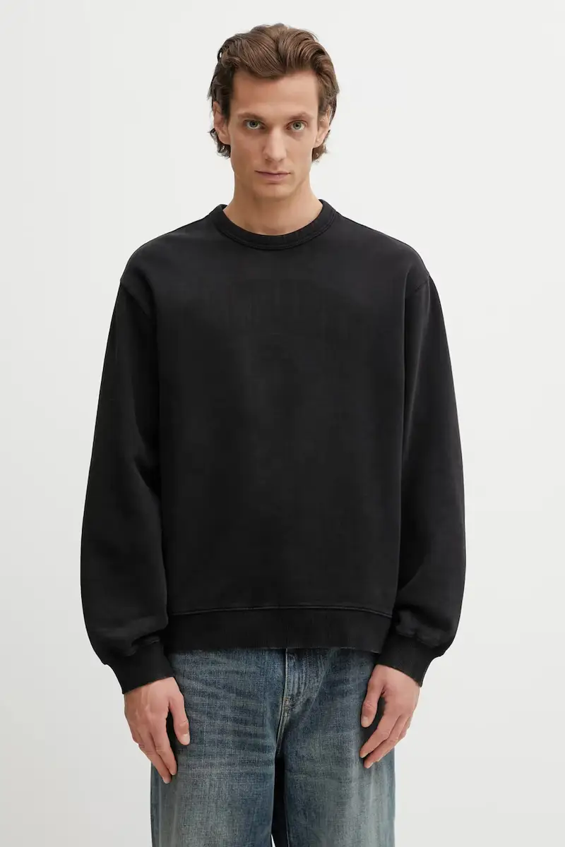 Carhartt WIP felpa in cotone Faded Pond Corps Sweat Nero