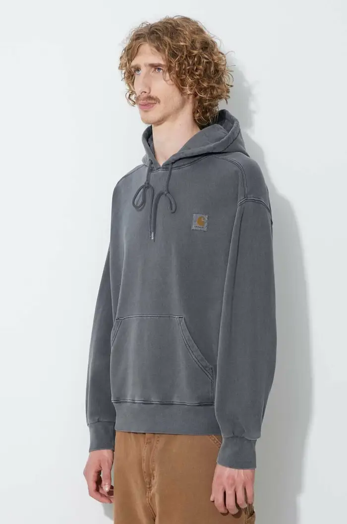 felpa in cotone Hooded Nelson Sweat I029963 Grigio miniatura 4