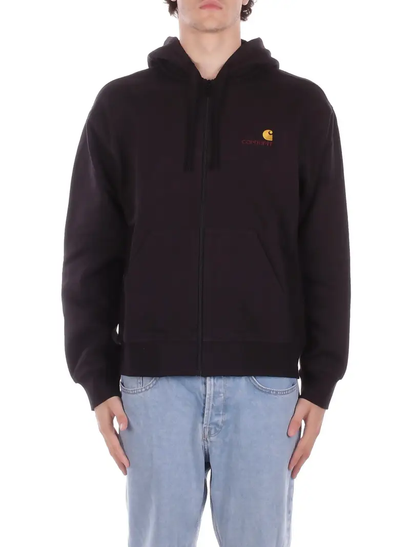 CARHARTT WIP Felpa Unisex Black Hooded american script