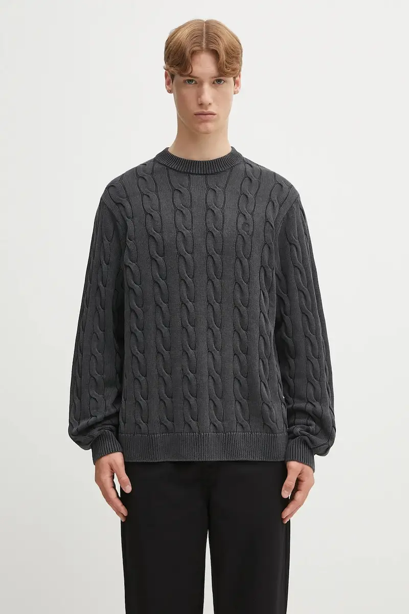 Carhartt WIP maglione in cotone Carter uomo colore nero I035179.89GD