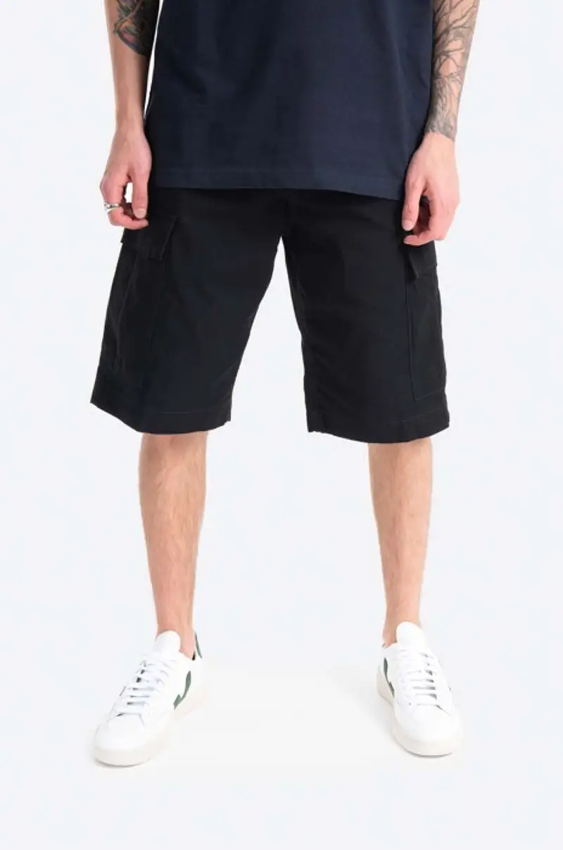 Carhartt WIP pantaloncini in cotone Regular Cargo Short Nero