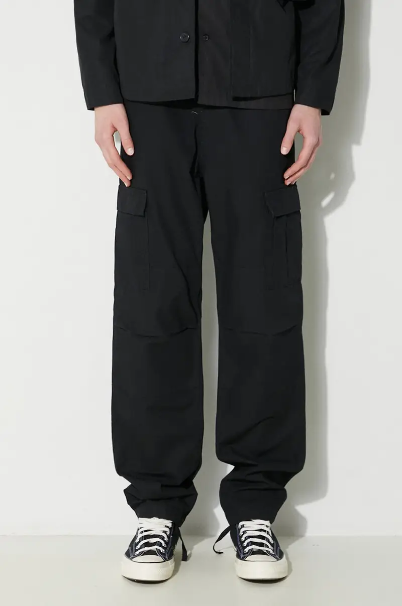 Carhartt WIP pantaloni in cotone colore nero