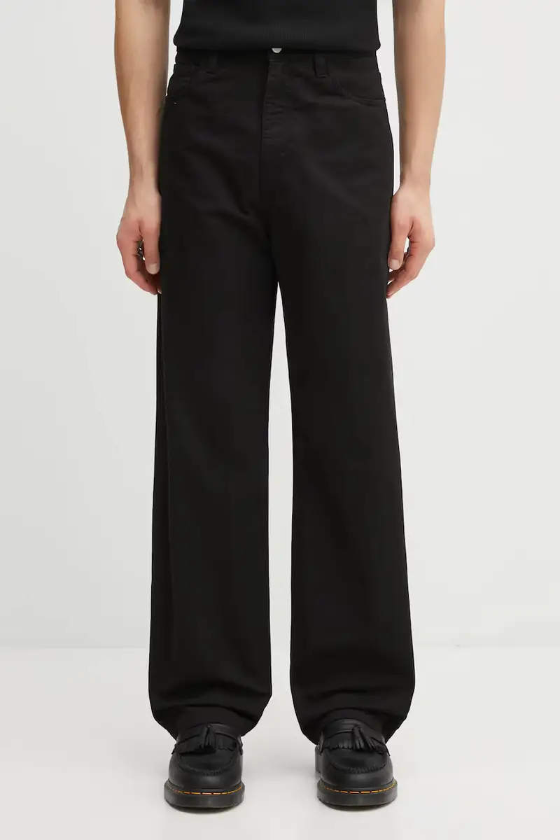 Carhartt WIP pantaloni in cotone Landon Pant colore nero I034806.89GD