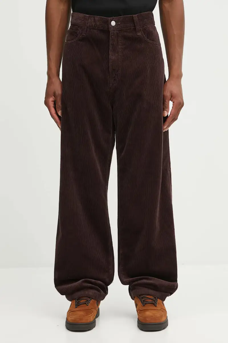 Carhartt WIP pantaloni in cotone Landon Pant uomo colore marrone I032297.33H02