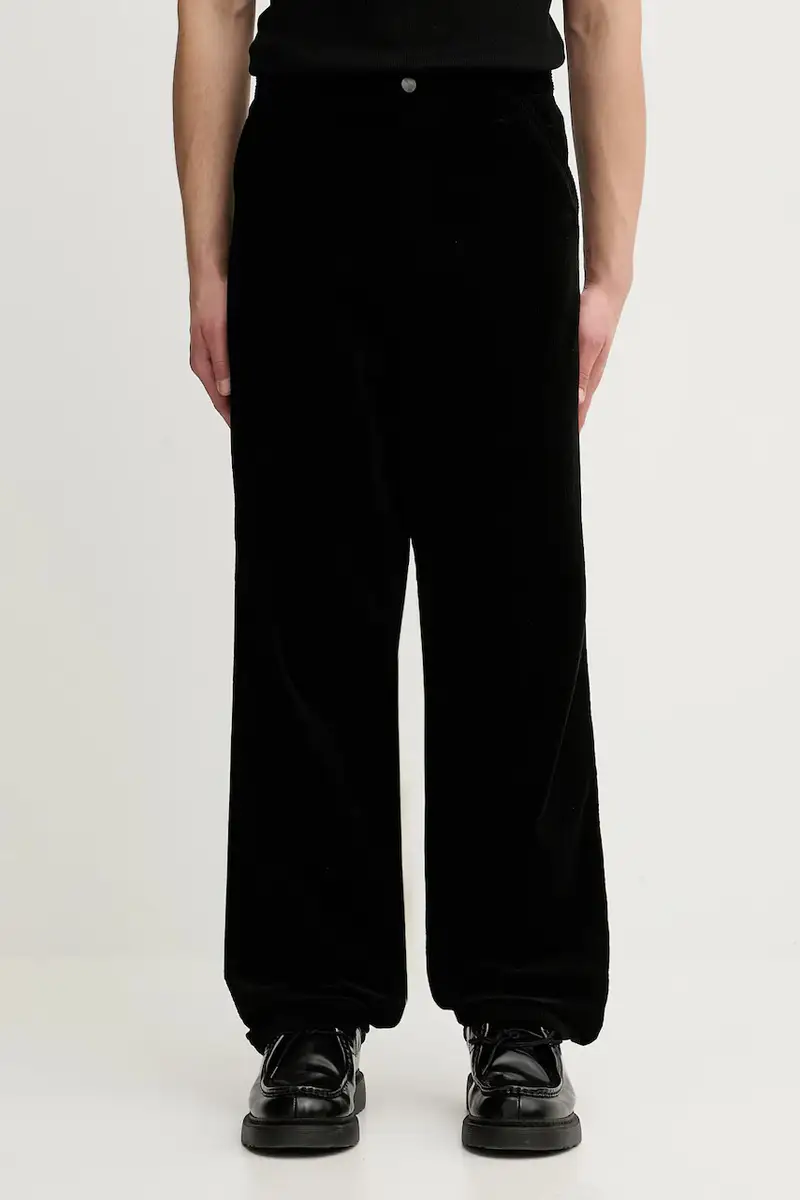 Carhartt WIP pantaloni in cotone Simple Pant uomo colore nero I027217.8902