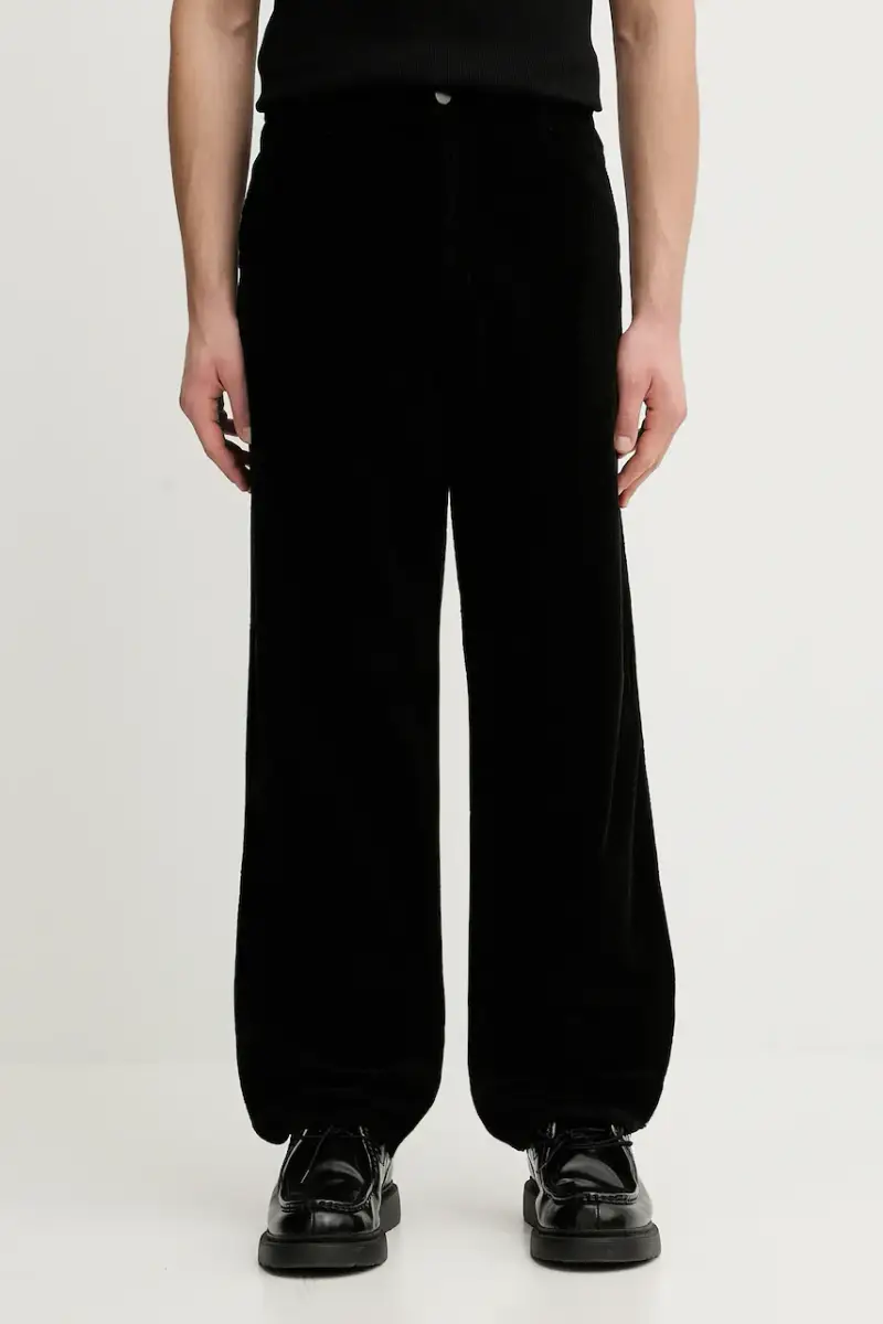 Carhartt WIP pantaloni in cotone Single Knee Pant uomo colore nero I028627.8902