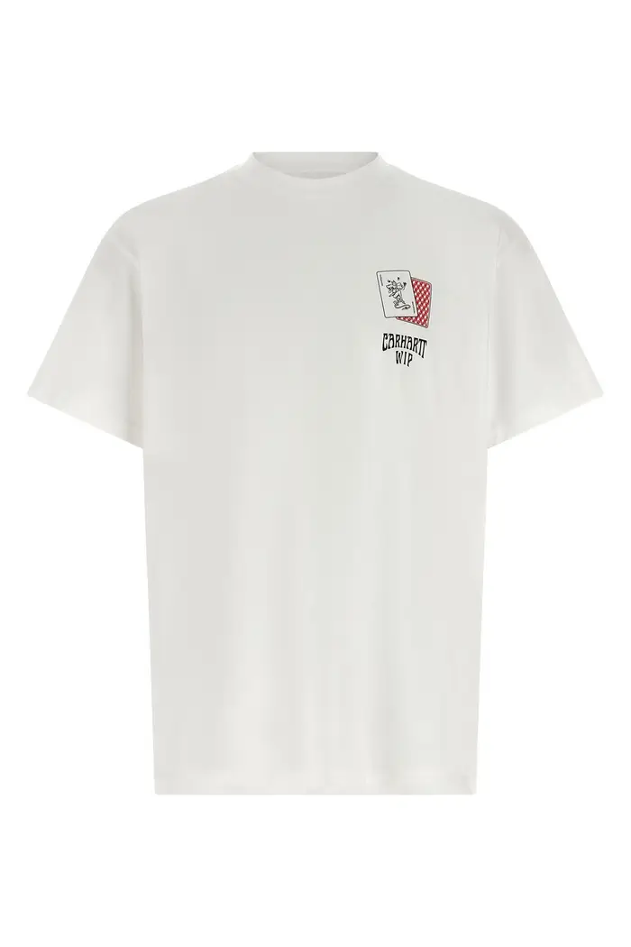 CARHARTT WIP T-Shirt Playing Cards Bianco