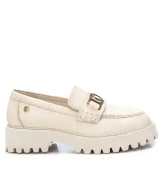 Carmela per donna 16087902-HIELO Mocassini in pelle 160879 ghiaccio, Bianco, 1 a 3 cm, Nessuno, Casual, Classico
