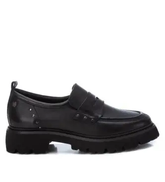 Carmela per donna 16187301-NEGRO Mocassini in pelle 161873 neri, Nero, 1 a 3 cm, Nessuno, Casual, Classico
