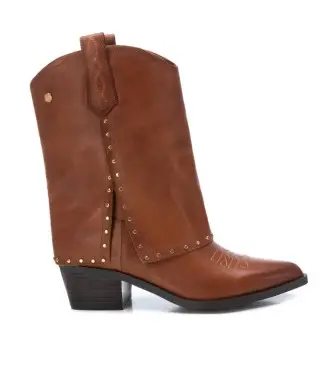 Carmela per donna 16196103-CAMEL Stivaletti in pelle 161961 Marrone, 3 a 5cm, Nessuno, Casual