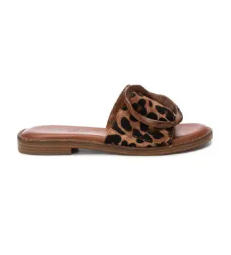 Carmela per donna 16241504-LEOPARDO Sandali 162415 marrone, Basso, Nessuno, Casual, Animal Print