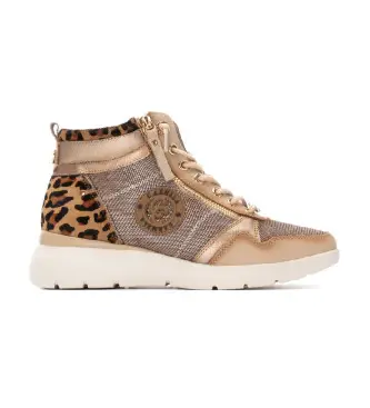 Carmela per donna 16251402-BEIGE Sneakers in pelle 162514 marrone, 1 a 3 cm, Cerniera, Casual