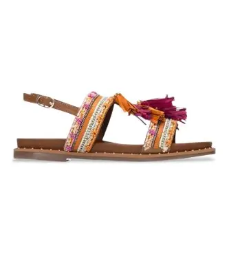 per donna 16319802-CAMEL Sandali 163198 marroni (39), Marrone, Basso, Fibbia, Casual