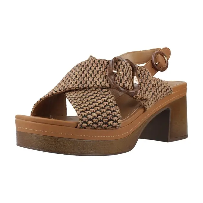 Carmela Sandali con tacco 163157c Marrone