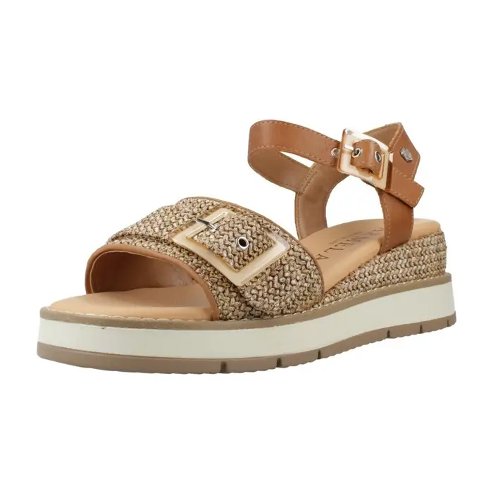 Carmela Sandali con zeppa 163217c Marrone
