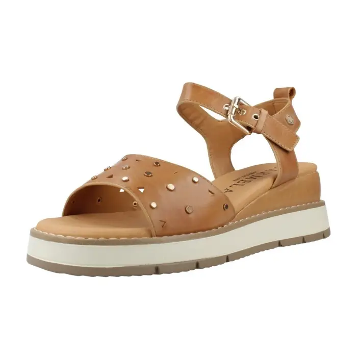 Carmela Sandali con zeppa 163248c Marrone