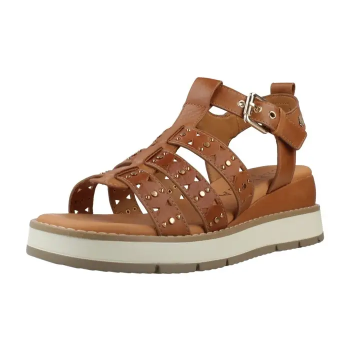 Carmela Sandali con zeppa 163252c Marrone