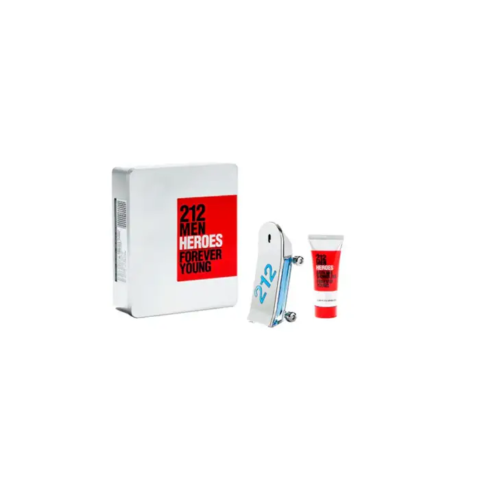 Carolina herrera 212 Men Heroes set regalo EDT 90 ml e gel doccia 100 ml - 90 ml