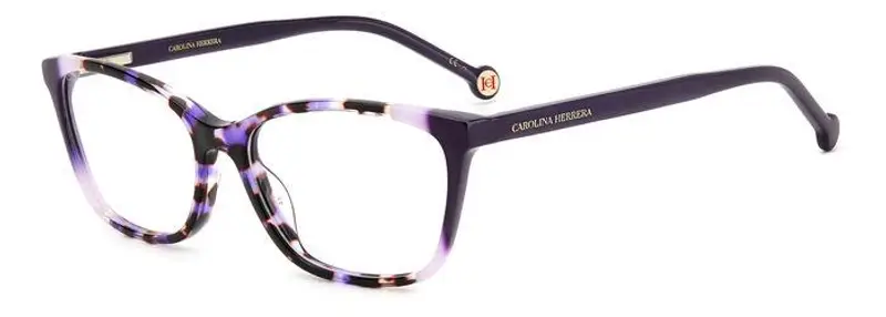 Carolina Herrera Donna HER 0124 AY0 Montature da vista Plastica Havana viola Squadrata