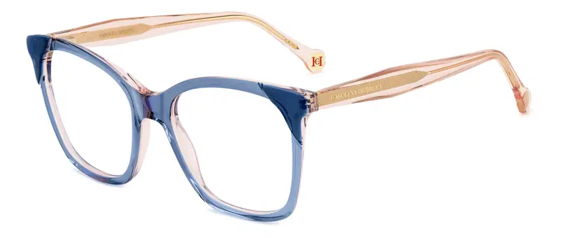 Carolina Herrera Donna HER 0290 PJP Montature da vista Acetato Blu Squadrata Normale
