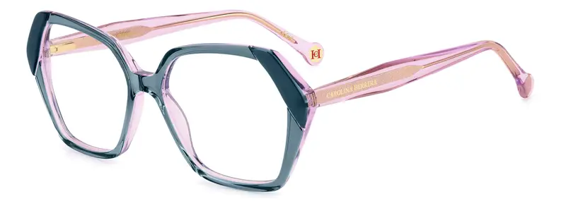 Carolina Herrera Donna HER 0291 ZI9 Montature da vista Acetato Verde Farfalla Normale