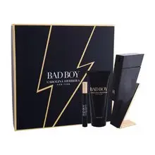 Carolina herrera Set idea regalo Bad Boy eau de toilette 100 ml, gel doccia 100 ml e miniatura eau de toilette 10 ml - 100 ml