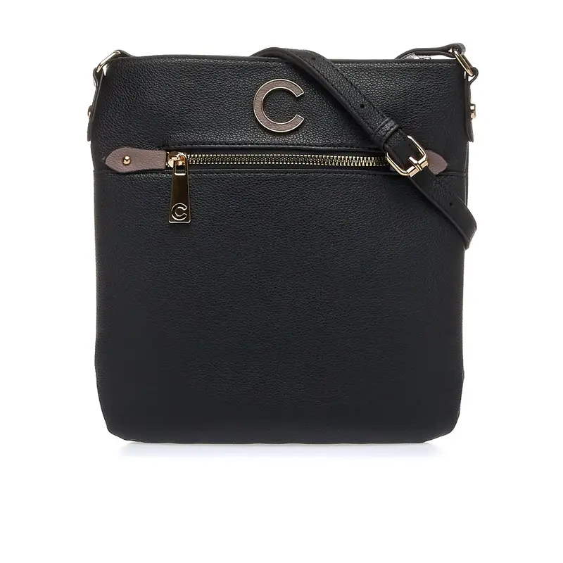 CARRERA Borsetta nera con tracolla e taschino esterno