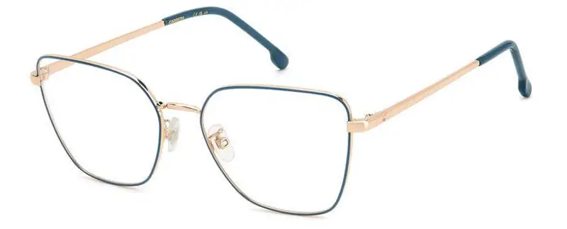 Carrera Donna 3022 OGA Montature da vista Acciaio Oro / Blu Cat Eye