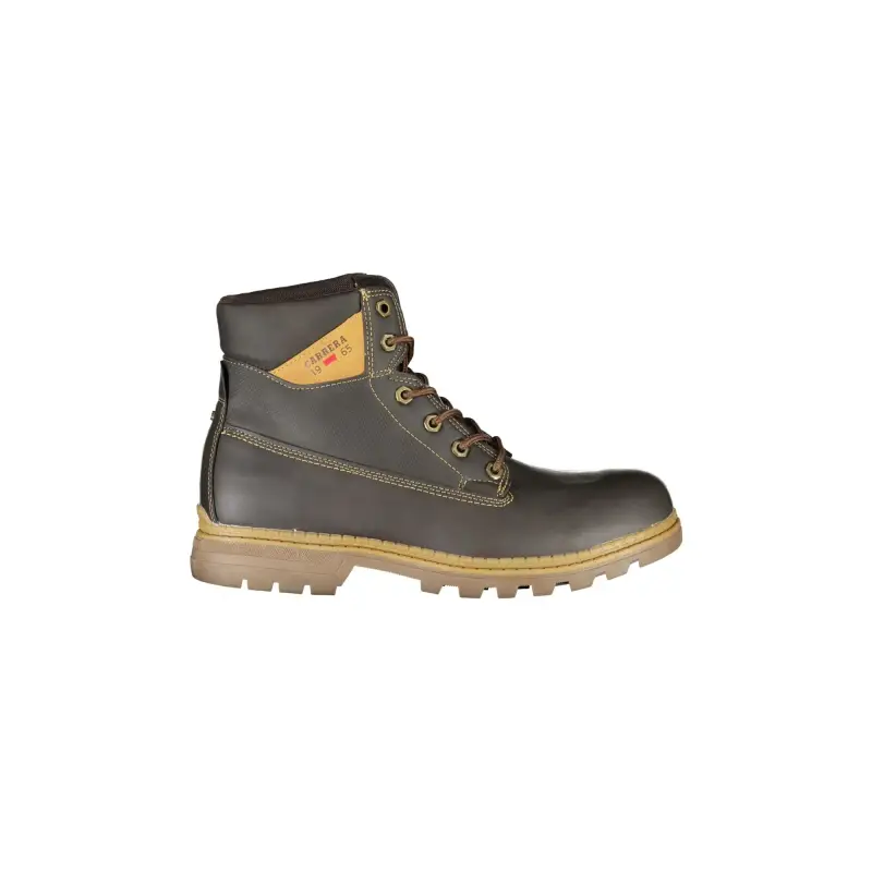 Carrera Stivaletti Uomo Marroni con Lacci e Dettagli a Contrasto / Marrone