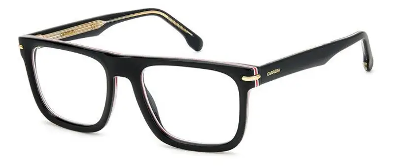 Carrera Uomo 312 M4P Montature da vista Acetato Nero strisciato Pilot